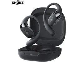 Casque de sport open-ear Shokz OpenFit 2+ - Bluetooth sans fil - Écouteurs - NFC - Noir