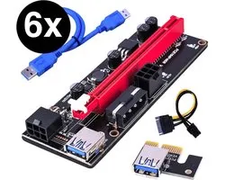 6 stuks - Mining Risers - Riser 009s - GPU mining - Cryptocurrencies