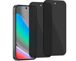 2x Protecteur d'écran de confidentialité adapté au Google Pixel 10/10 Pro/9/9 Pro - Anti-regard - Verre trempé adapté au Google Pixel 10/10 Pro/9/9 Pro