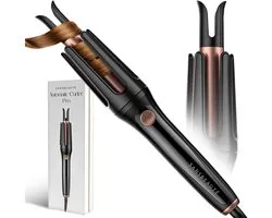 Sansbeauté Boucleuse Automatique - Boucleuse Céramique - Boucleuse à Cheveux - Hair Curler - Coiffeur à Cheveux - Wavy Hair - Curling Iron - Brosse Bouclante Rotative - Boucleuse Ondulée - Wave Boucleuse
