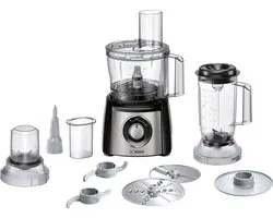 Bosch MCM3531M MultiTalent 3 - Keukenmachine - 800W - Foodprocessor - Veiligheidsdeksel - Zwart/RVS