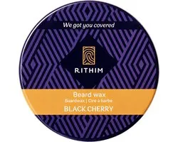 Rithim® Baardwax Black Cherry 50 ml - Sterke maar flexibele hold - Baard wax - Baard gel - Beard wax