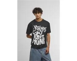 Mister Tee - Never Out Of Tune Oversize Heren Tshirt - L - Zwart