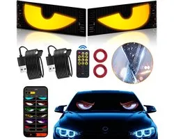 Éclairage Devil Eyes - Affichage LED dynamique flexible en couleur - Lampe 'devil eyes' programmable - Pour camions