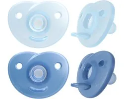 Philips Avent Soothie Hart - 0-6 Mnd - 2 Stuks - Plant-based - Blauw