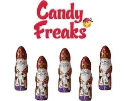 Chocolade sint figuren - 5 x 60 gram - Sinterklaas - Sinterklaas Cadeau - Schoencadeautje Sint
