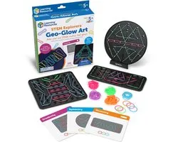 Learning Resources STEM Explorers GEO Glow Boards â€“ Lichtgevend geobord set met 2 lichtpanelen - Engelstalig - Educatief - 3+