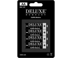 DeLuxe Homeart AA Batterijen 4 stuks Super Alkaline
