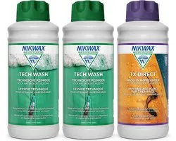 Nikwax "Voordeelpakket" 2 x Tech Wash 1L & 1x TX.Direct 1L - 3-Pack