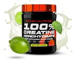 Scitec Nutrition® - 100% Creatine Monohydrate (300 gram - Mint/Lime) - Mint/Citrusvrucht - 60 doseringen - creatine poeder - creatine monohydraat