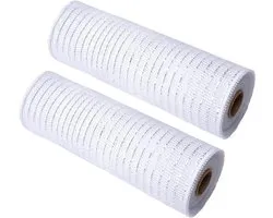 AOVNA 2 rollen polygaas lintrollen metaalfolie deco poly jute mesh deco mesh rollen krans maken lint voor kerstvakantie - Luxento