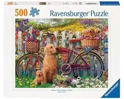 Ravensburger puzzel honden tuin - legpuzzel 500 stukjes dieren.