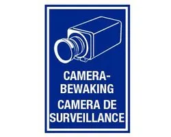 Camerabewaking / Camera de surveillance sticker 150 x 200 mm