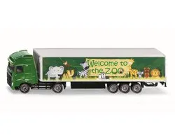 SIKU 1627, Vrachtwagen met trailer, metaal/kunststof