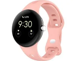 Siliconen bandje - geschikt voor Google Pixel Watch 4 (41mm) / Pixel Watch 3 (41mm) / Pixel Watch 2 / Pixel Watch - roze