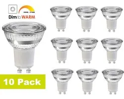 10 pack - Integral LED - GU10 LED spot - 3,6 watt - 400 lumen - 1800K-2700K - DIMTONE