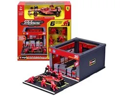 Bburago Burago Ferrari Pit Pass met Charles Leclerc - 1:43