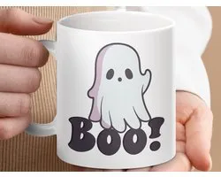 Mok Boo Ghost Mug, Halloween Koffiemok, Spooky Herfst Mok, Funny Ghost Geschenk, Geest Mok, Seasonal Mok, Herfst Decor, Spookachtige Drank