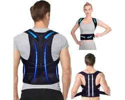 Back Brace Comfortable and Adjustable Back Support Belt, Posture Correction, Back for Men and Women, Open Your Shoulders