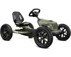BERG Buddy Jeep® Wrangler Skelter - 3+ Jaar - Verstelbare Stoel - Vrijloopautomaat - Officieel licentiemodel - Groen