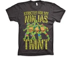 Teenage Mutant Ninja Turtles Heren Tshirt -S- Strictly For My Ninjas Grijs