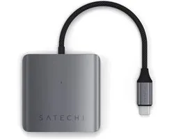 Satechi USB-C 4-Port hub met power delivery - Grijs