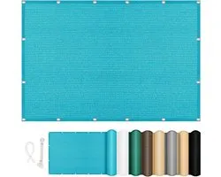 Sun Shade Sail Rectangular Sunshade 1.6 x 2.6m Sun Shade Shade Shade Nets UV Protection Breathable Shade Sail Shade Cloth Shade Net Greenhouse Shade Nets for Terrace, Lawn, Garden, Sky Blue