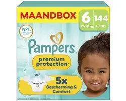 Pampers Premium Protection Maat 6 - 144 Luiers - 13kg-18kg