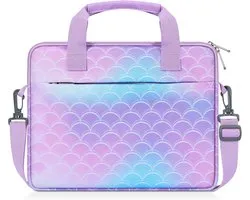 Kindertablet Sleeve voor 10-12.5 Inch Tablets - Schoudertas voor Fire HD 10, Android en Meer - Regenboog en Eenhoorn Design