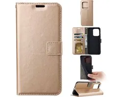 Portemonnee Book Case Hoesje Geschikt voor: Xiaomi Redmi 13C & / Poco C65 - Goud