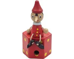 Clayre & Eef Decoratie Pinokkio Rood Hout
