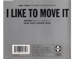 I Like To Move It, Reel 2 Real Featuring The Mad Stuntman | Media condition: Very Good (VG) | 1 x CD Single, Stereo