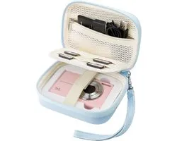 Digitaal Camera Hoes, Compacte Camera Tas met SD-kaartopslag, Waterdichte Beschermende Reisdraagbare Pouch for 4k Digital Camera/Kodak PIXPRO/Nikon Powershot/Sony Cybershot (Blauw)