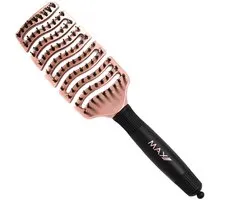 Max Pro Detangler Haarborstel Rose goud - Antiklit - Haar borstel - Jongens en meisjes - Comb - Brostel - Rose goud - Zwijnenhaar borstel