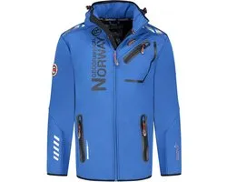 Geographical Norway Royaute Softshell Jas Hardblauw/Zwart - 3XL
