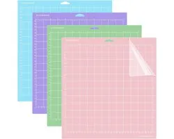 Snijmat voor Cricut Explore Air 2/Air/One/Maker - 305 x 305 cm - standaard grip - snijmat kleefonderlegger - Cricut Joy - pack van 4