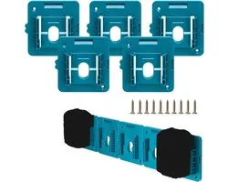 Porte-batterie, compatible avec les batteries Makita 18V, support de montage mural, compatible avec BL1850, BL1840, BL1830 et autres modèles, peut être utilisé pour organiser les garages/studios/chariots de travail (5 pièces, batteries non incluses).