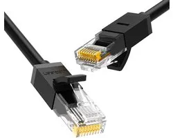 Ugreen - kabel - Internet netwerkkabel Ethernet patchkabel RJ45 Cat - 6 - UTP - 1000Mbps - 5m - zwart - (20162)