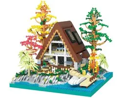 T-E3.2 617 Mini Building Blocks Lakeside Cabin 2688 pcs