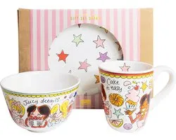 Blond Amsterdam Set: Even Bijkletsen Star Geschenkset 3 pcs