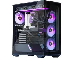 AMD Ryzen 7 8700 High-End Game PC Waterkoeling - Nvidia GeForce RTX5070 12GB - 32GB DDR5 – 2TB SSD - WiFi 6E/Bluetooth 5.3/LAN 2.5Gbps - Gamer C3 Black RGB