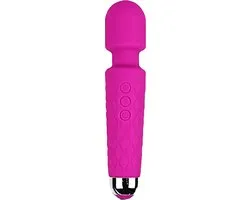 Lusty® Personal Massager & Magic Wand Vibrator - Silencieux et discret - Rose - 20 modes - 8 vitesses - Toys de clitoris pour femme - Sextoys aussi pour couples - Vibromasseur pour femme