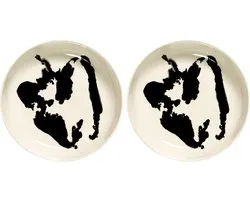Serax - Ottolenghi - White Pepper Black Feast - Assiette - Ronde - 26,5 cm - Steengoed - Haut 4cm - lot de 2