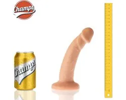Champs - Funky Realistic Dildo avec ventouse - 18,5 cm - Aussi pour usage anal - couleur maison