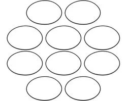 Dailygoods- O-ringafdichting 90mm - 10 Stuks - Rubber - Duurzaam - Waterdicht - Compatibel met APEC Essence / Ulti-Mate RO-systeem - Afdichtring