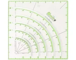 SnelShoppen - Circle Template, Naai Templates, Acryl Quilting Ruler, 8 Inch Multifunctionele Acryl Quilting Liniaal voor Patches en Creatieve Projecte