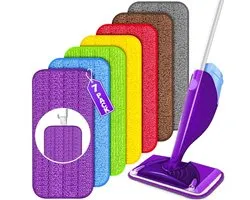 Herbruikbare Mop Pads - Microfiber Navullingen voor Swiffer WetJet - 7-PACK - Voor Alle Vloertypes - Wasbaar tot 100+