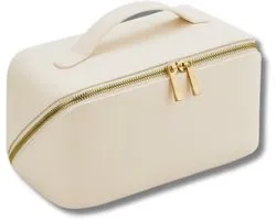 Accessoiretasje – Oyster – Open Flat Case – Mat PU – Make-up & Verzorging – Plat & Ruim – Ritssluiting – Stijlvol Design