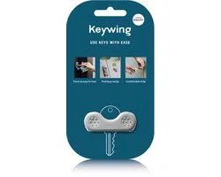 Keywing sleutelhulp Nieuw model - grijs - hulpmiddel voor artritis - betere grip - meer kracht