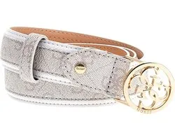 GUESS Riem Kerima Adjustable Pant Belt H30 W85 Dove Logo Crème
